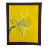 Flower painting in an antique frame