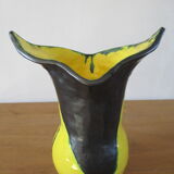 Free form vase signed Beauvais 70s