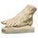 Étude anatomique d'un pied en plâtre années 1950