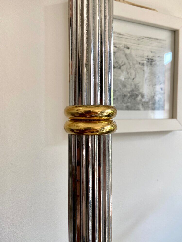 Le Dauphin lamp in silver and gold metal