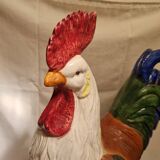Coq en faïence Comoléra xixeme