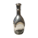 Glass and tin carafe