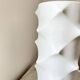 Vintage Bisque Porcelain Op Art Spike 501 Vase by Scherzer, Space Age 1970s