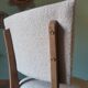 Art Deco white boucle chairs
