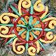 Quimper earthenware dish, HB, signed René Quillivic