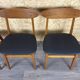 4x 60s 70s Teak Dining Room Chairs Danish Modern Design