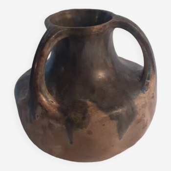 Denbac stoneware vase with 3 handles