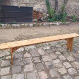 Wooden farm bench