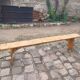Wooden farm bench