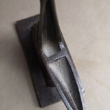 Wrought iron paperweight by E. Brandt in the shape of a pelican