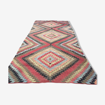 Tapis vintage turc kilim 338x168 cm