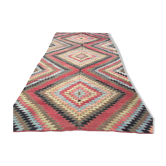 Tapis vintage turc kilim 338x168 cm