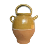 Yellow enamelled gargulette jug