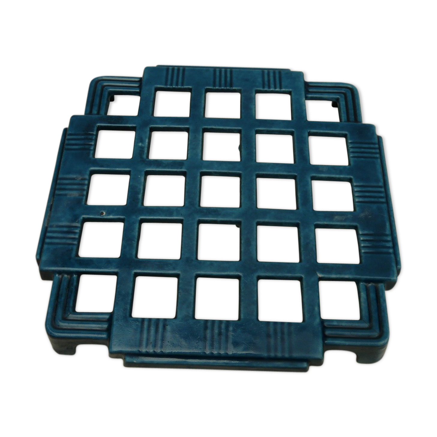 Art deco enamelled table mat