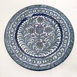 Assiette plate émaillée Fajalauza