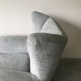 Pair of italian armchairs in velvet