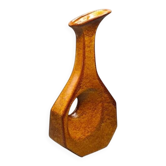 Sculptural ceramic vase by Roberto Rigon for Bertoncello, Italy, 1970s.