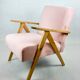 Products Vintage Pink like Var B310 Armchair, 1970s