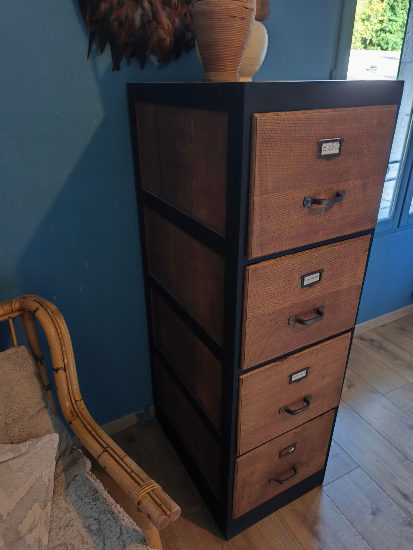 Old filing cabinet in chebev.