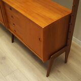 Teak system bookcase, Norwegian design, 1960s, production: Blindheim Mobelf