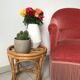 Vintage rattan stool