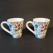 Pair of floral mugs – Country house spirit – New