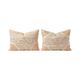 Lot de 2 housses de coussin brodées vintage 54x74 cm