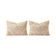 Lot de 2 housses de coussin brodées vintage 54x74 cm