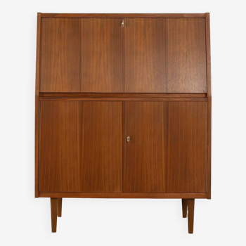 Bureau en placage de noyer, années 1960