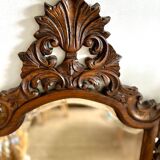 Vintage carved wooden mirror 110x58