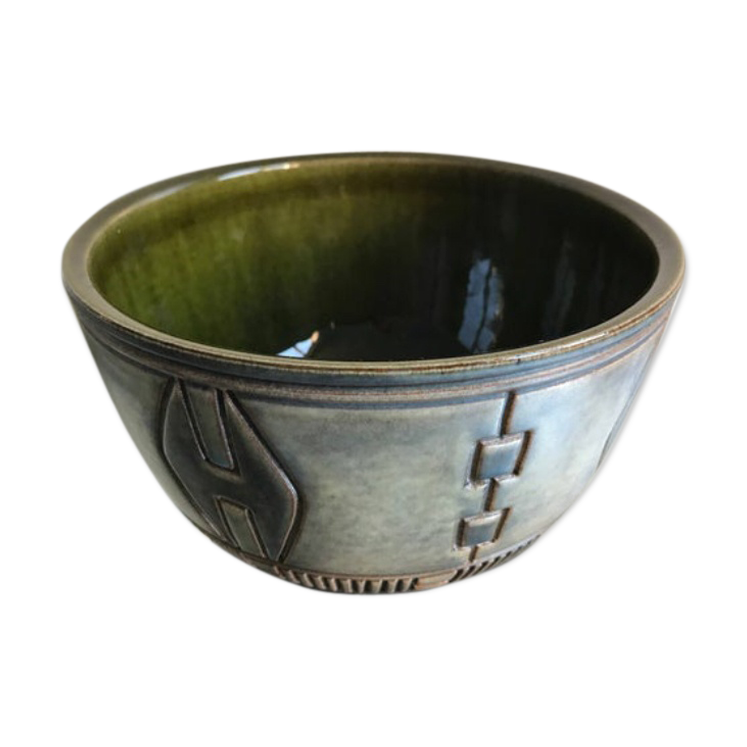 Stoneware bowl 1950's by Munk Keramik Enköping