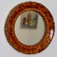 Miroir suédois vintage en bois