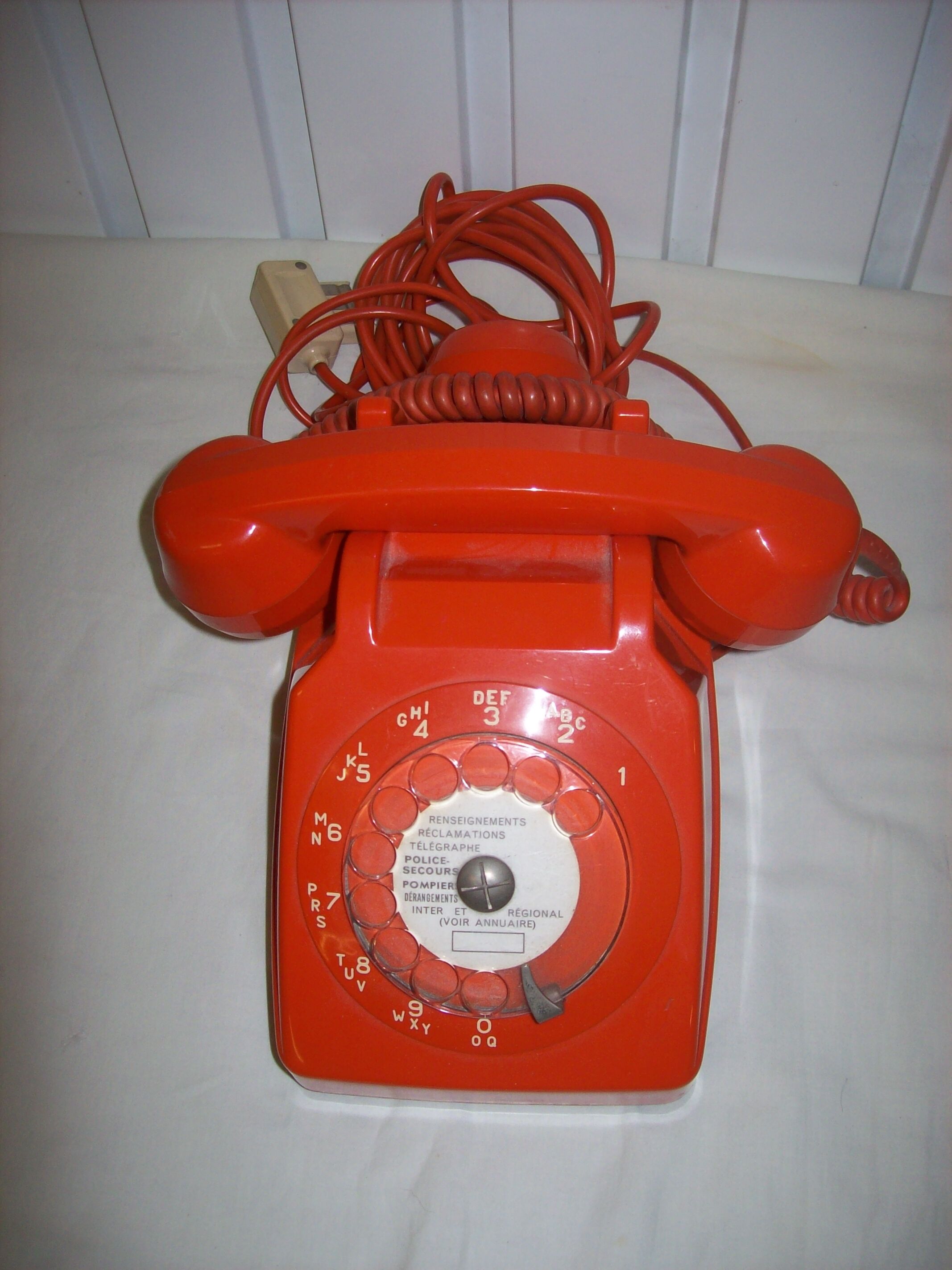 Vintage orange phone Socotel