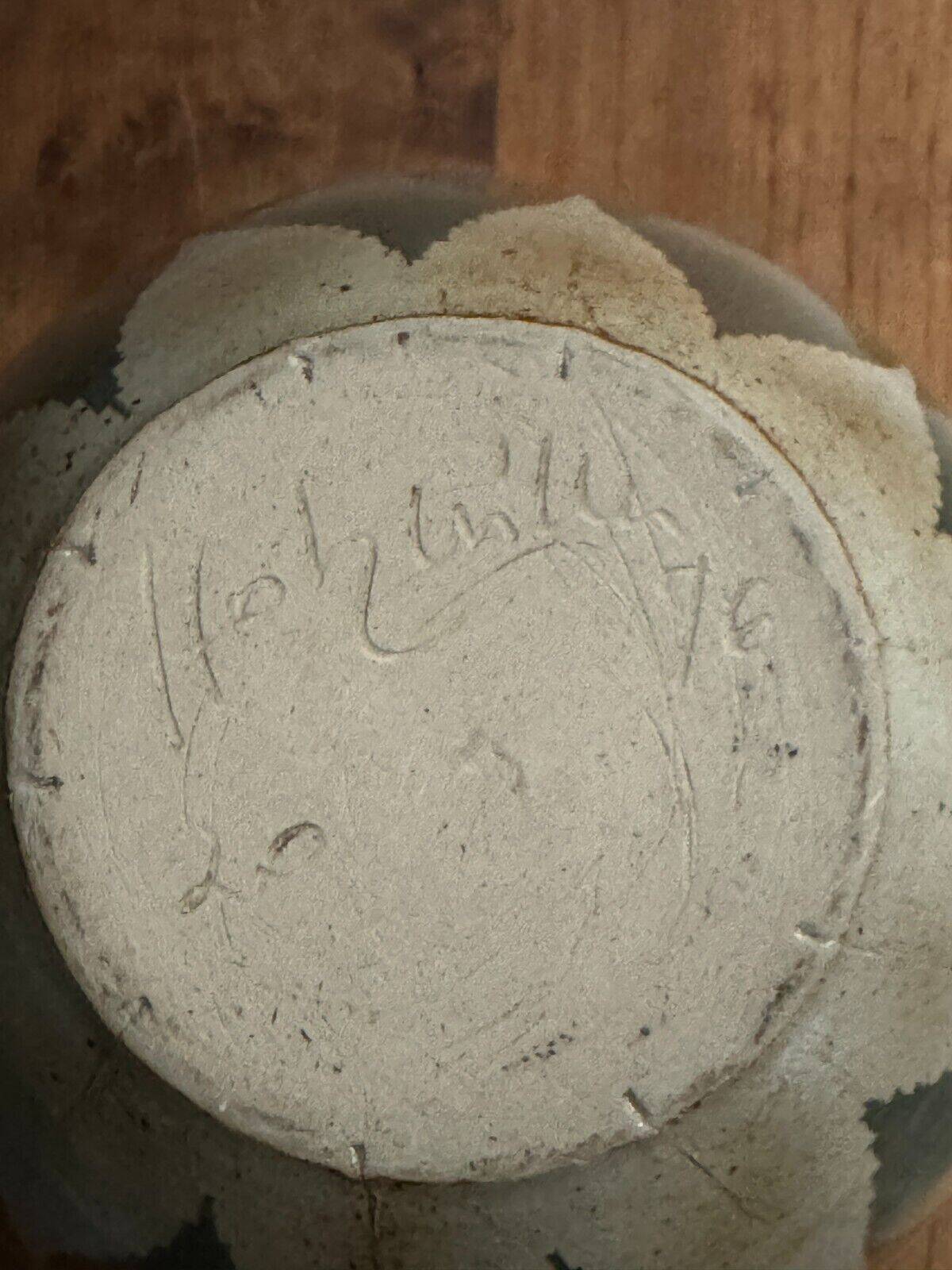 Vase en grès XXe poterie de Hohwiller décor géométrique