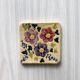 Dessous de plat céramique fleurs fait main