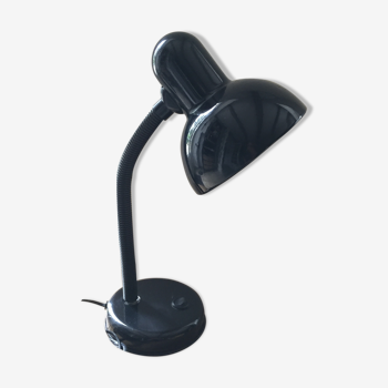 Lampe vintage noire de chevet de bureau ou d'appoint
