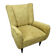 Vintage armchair in painted wood and velvet, Italy, 1950s-60s.