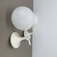 Set of Two white Ball Wall Lights by E. R. NEELE for Temde, Switzerland, 19