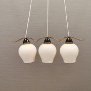 Ancien lustre / lampe suspendue avec trois sources lumineuses. Danois, design