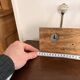 Coat Hook Rack 4 Ceramic Hooks Vintage Rustic