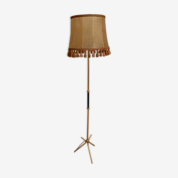 Tripod floor lamp brass