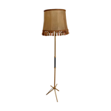 Tripod floor lamp brass