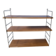 3 teak wall shelves, Nils Strinning 75 cm