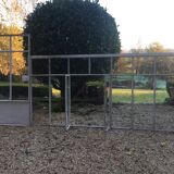 Old glass roof with door and window