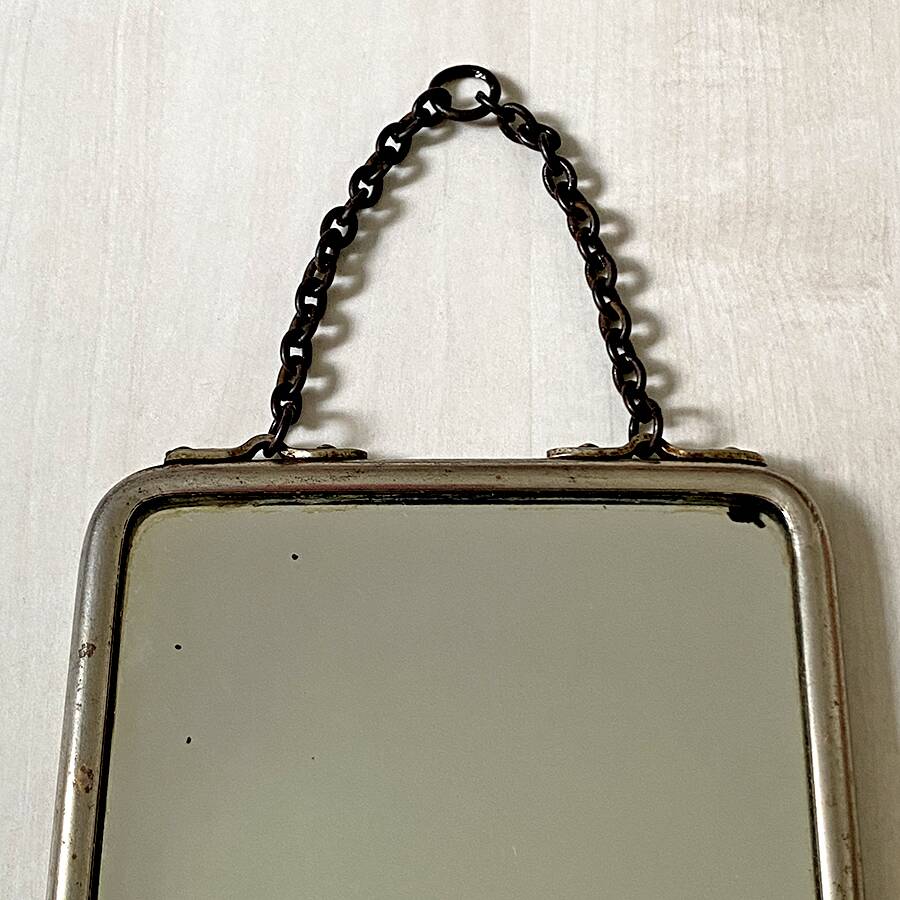 Small vintage barber mirror 50's