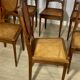 Canned chairs X 8, Louis XVI style, early XX, stamped Flandrin Paris