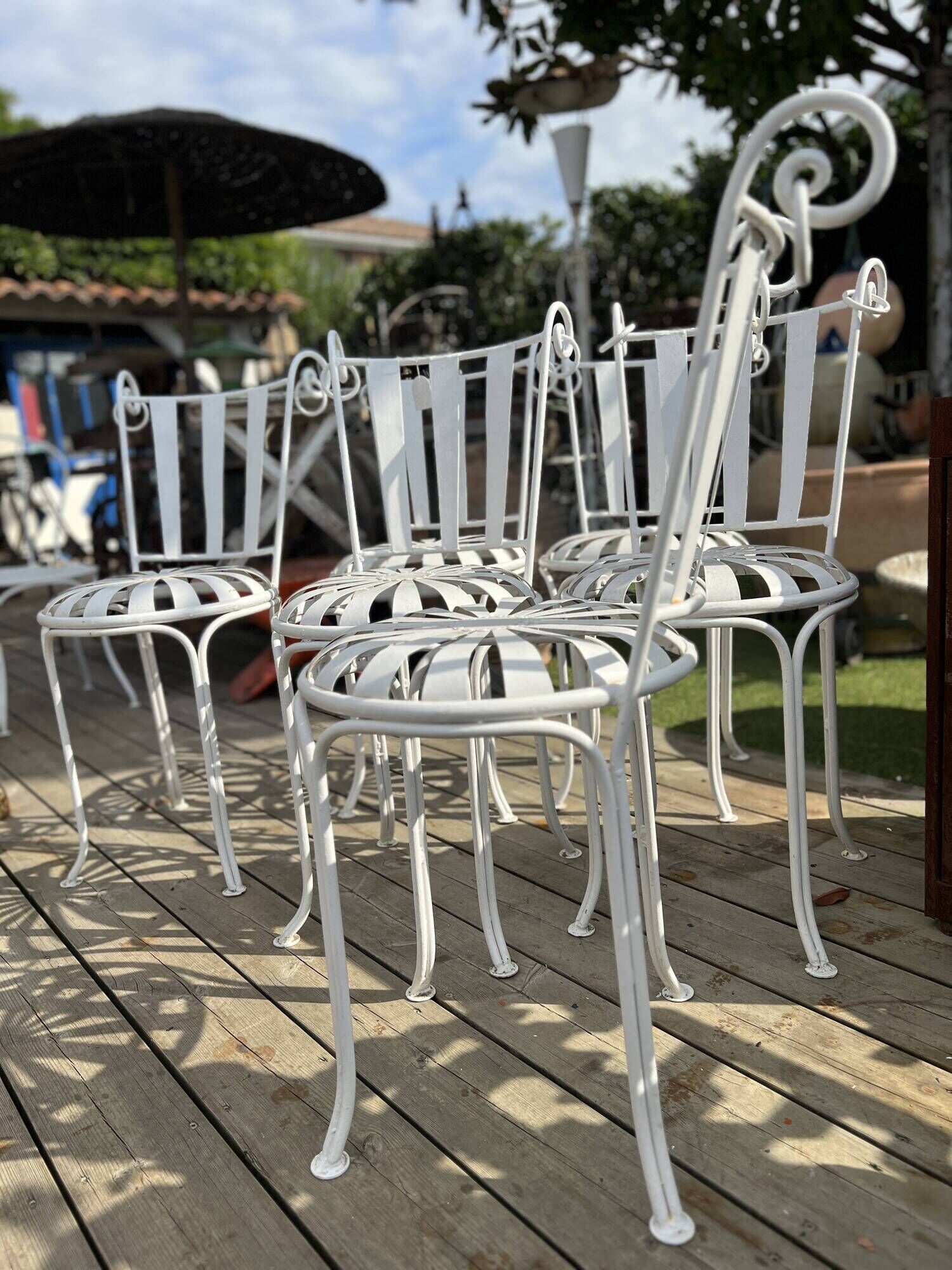 Vintage garden chairs by Francois CARRE