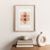 Monotype painting on paper, original dated and signed without frame