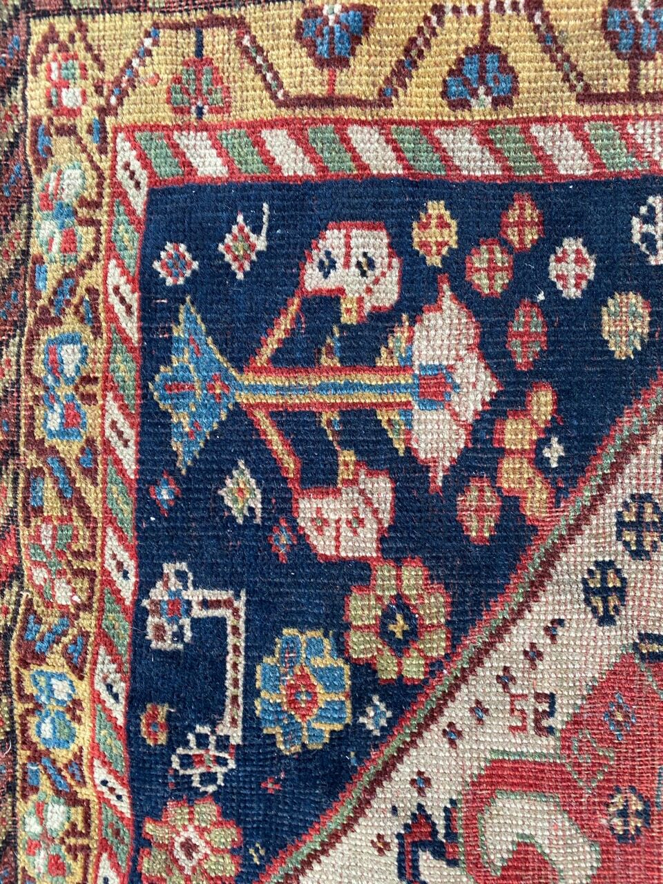 Tapis ancien persan ghashghai 120x212cm