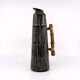 Vintage ceramic and bamboo pitcher vase • BR Keramik Denmark • 1960s